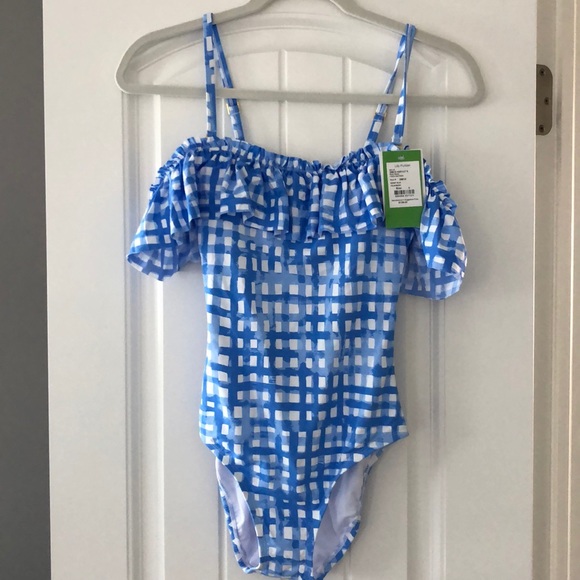 lilly pulitzer gingham swimsuit